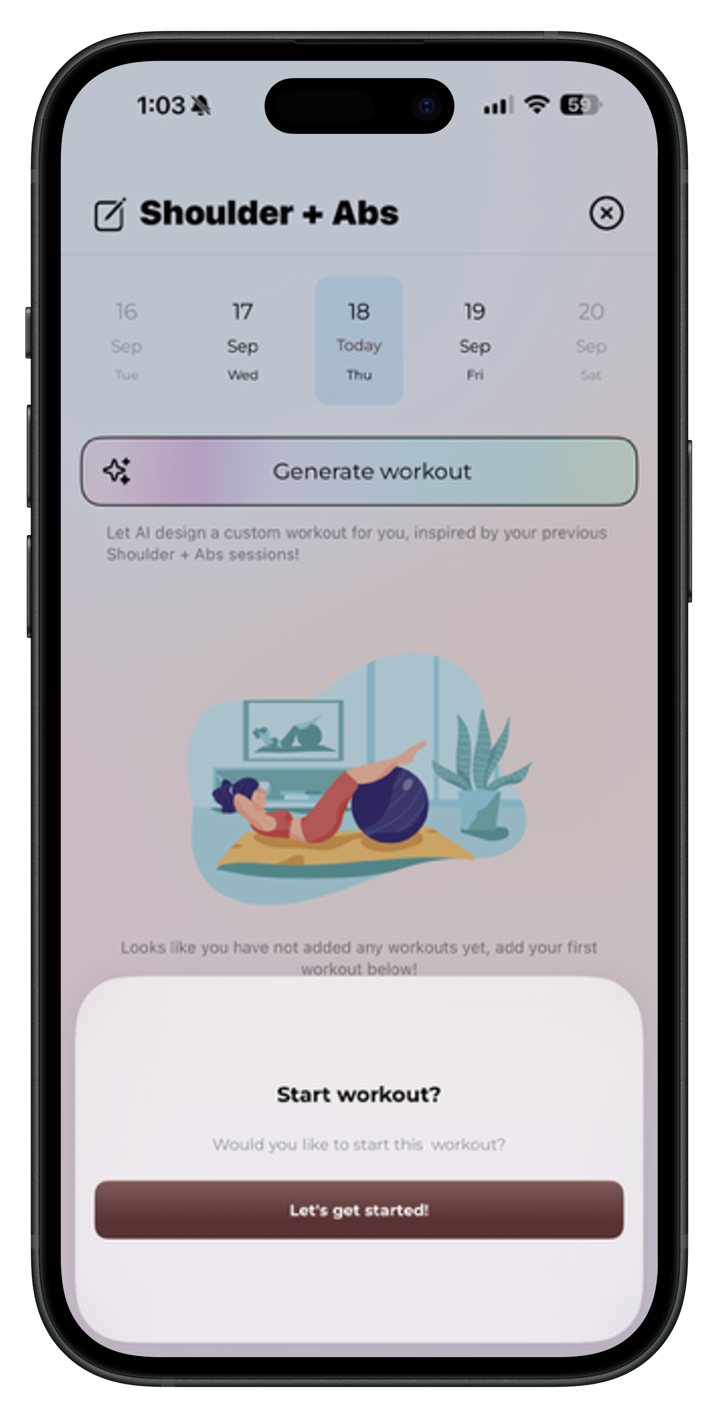 Smart Workout Creation